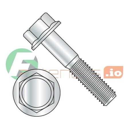 Class 8.8, M6-1.00 Flange Bolt, Zinc Plated Steel, 40 Mm L, 800 PK